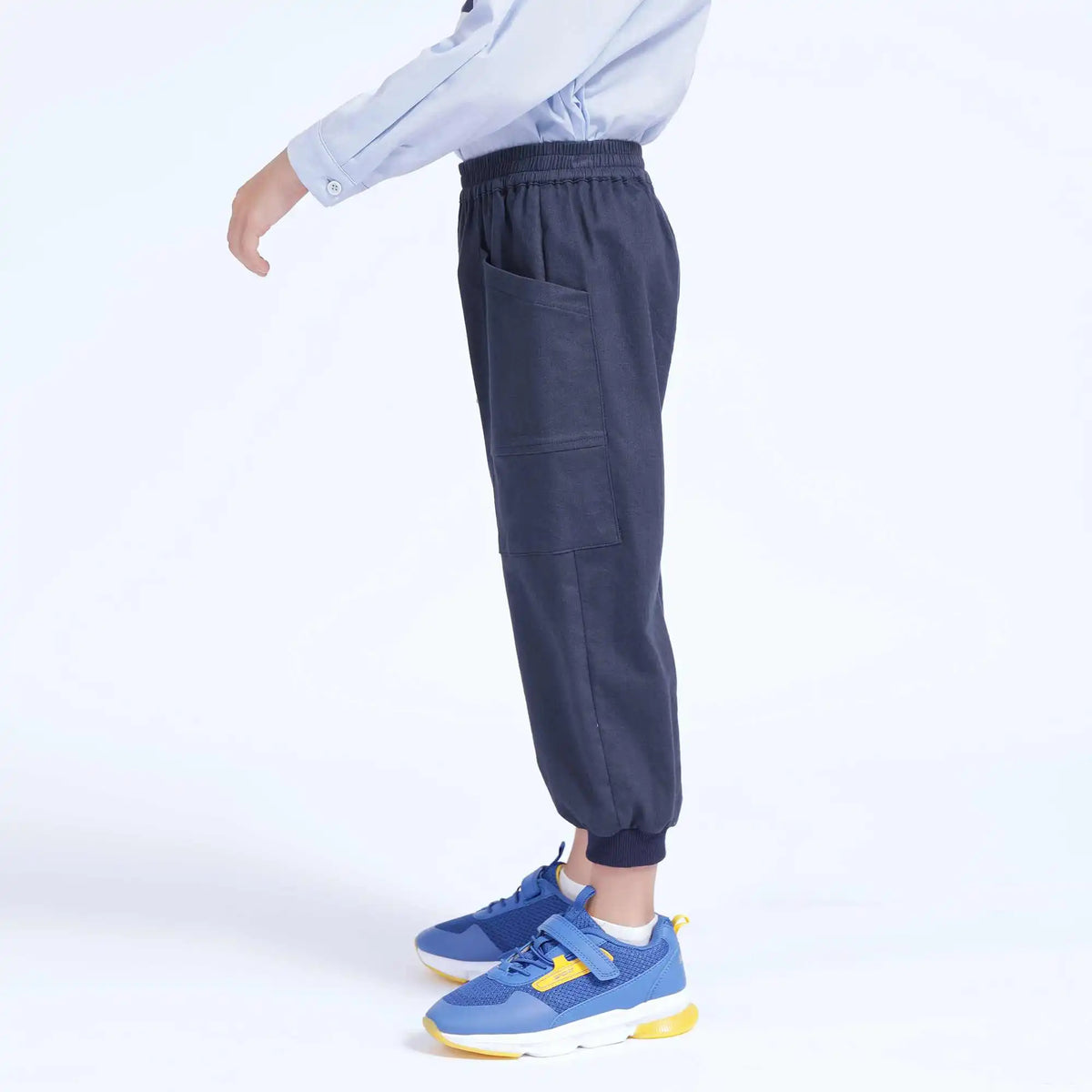 Ankle-Tied Casual Pants For Boys 160 | 12-13Y Navy Image