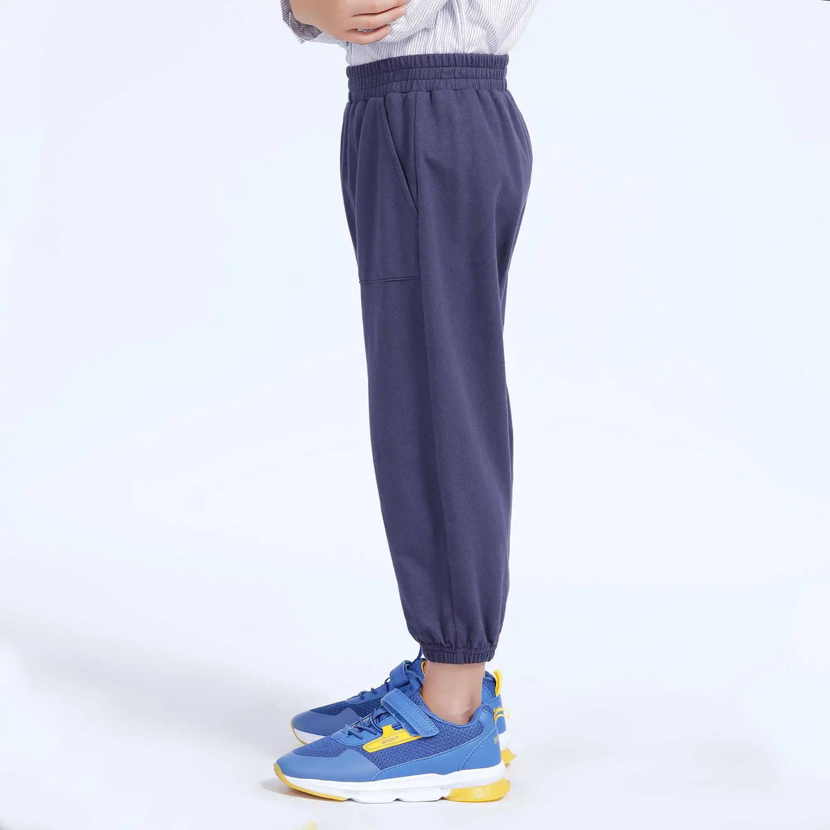 Ankle-Tied Casual Pants For Boys 160 | 12-13Y Navy Image