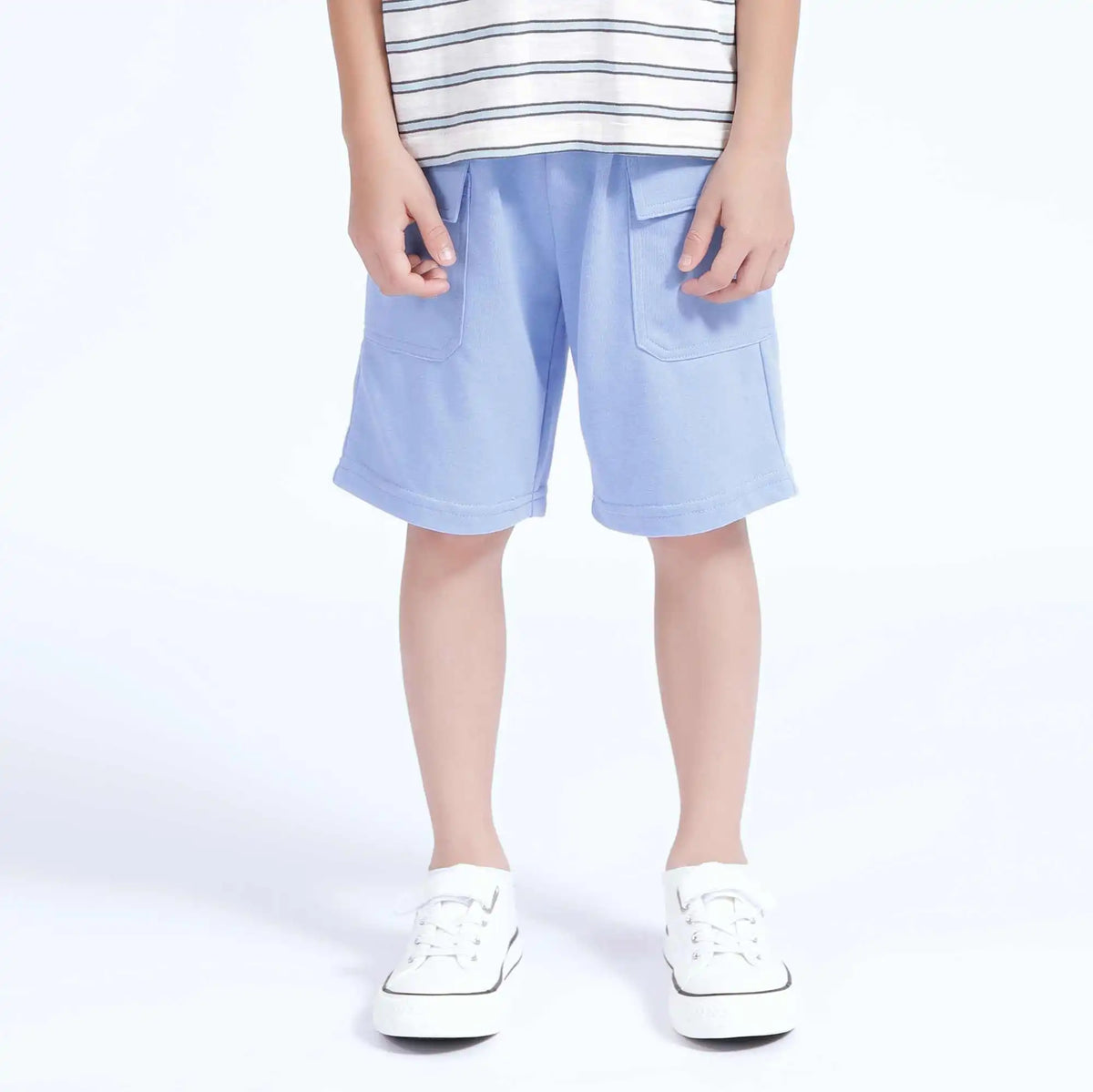 Baggy Casual Shorts For Boys Blue Image