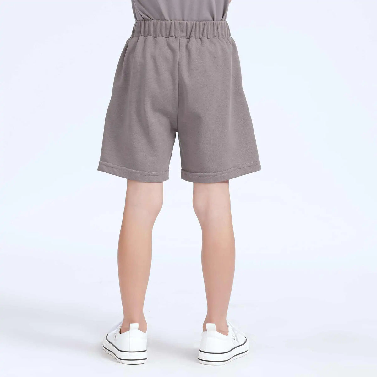 Baggy Basic Shorts For Boys 120 | 5-6Y Gray Image