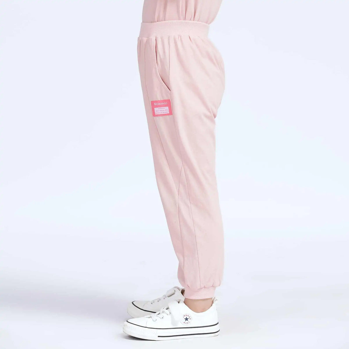 Ankle-Tied Basic Pants For Girls 130 | 7-8Y Pink 130 | 7-8Y,75,52,53.6,88 Image