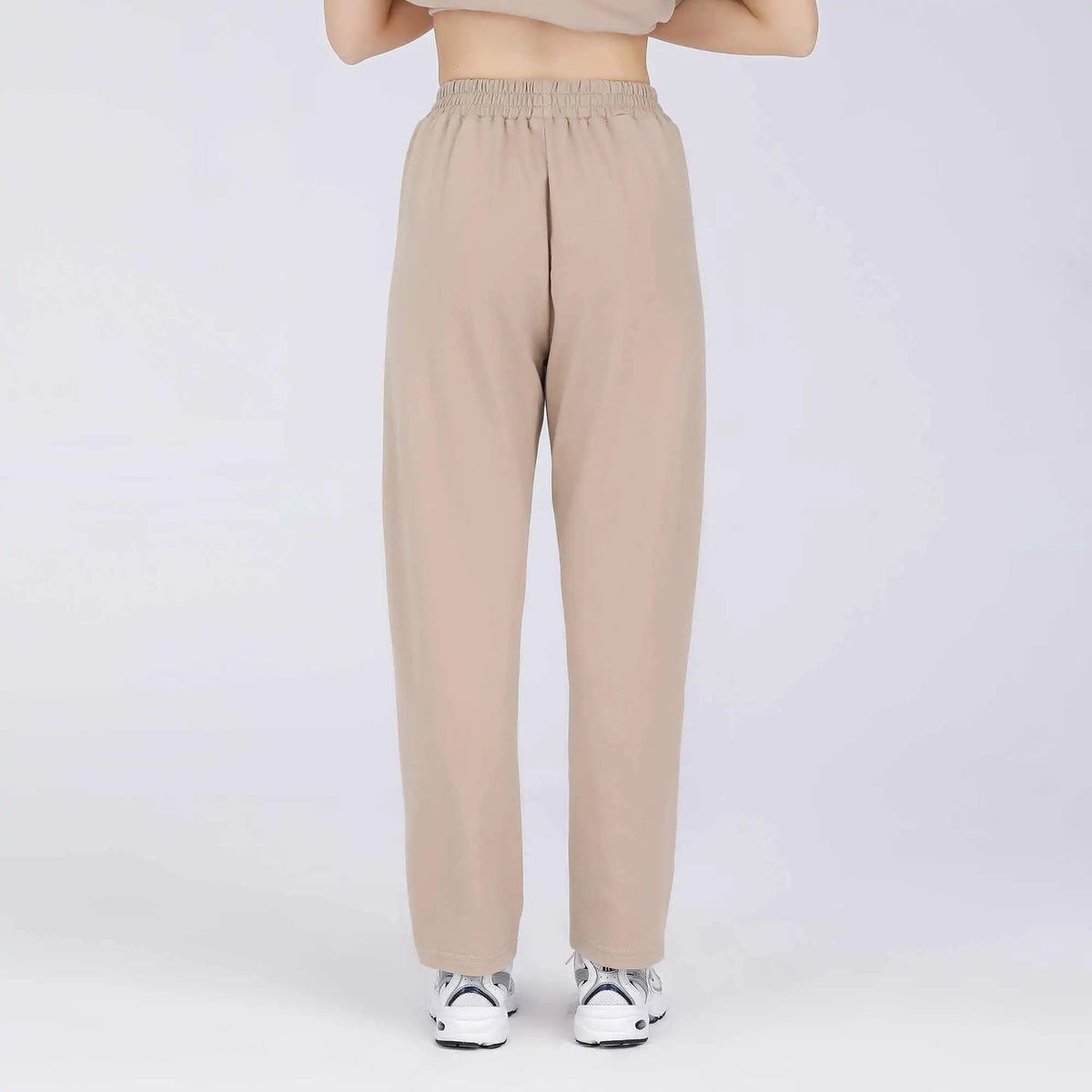 baggy basic pants for women image