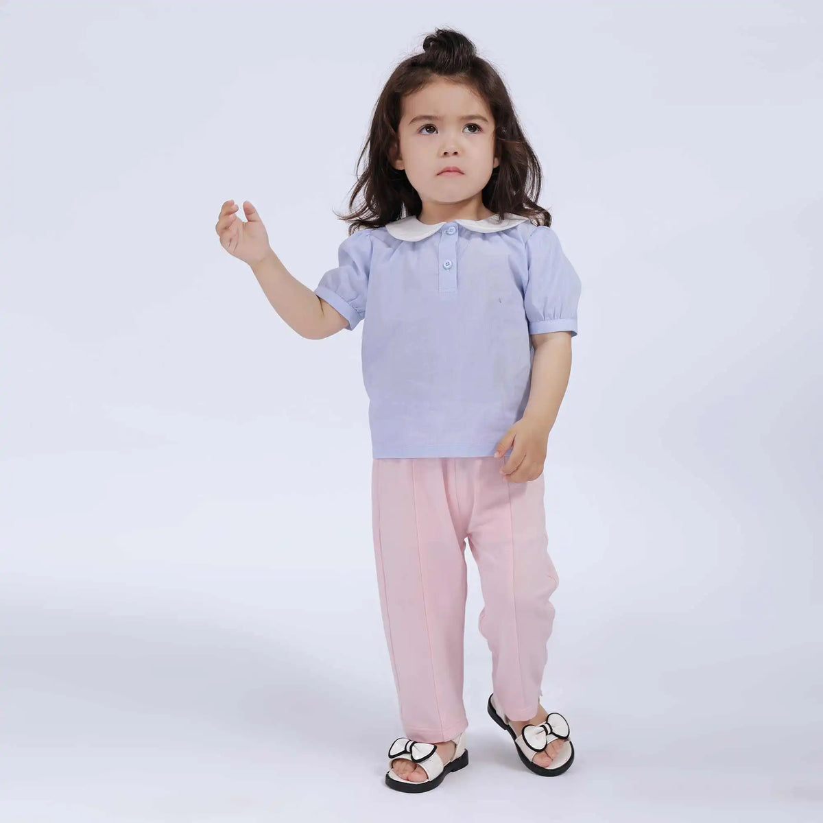 Baggy Casual Pants For Baby Girl 80 | 12-18M Pink 80 | 12-18M,45,42,38,63 Image