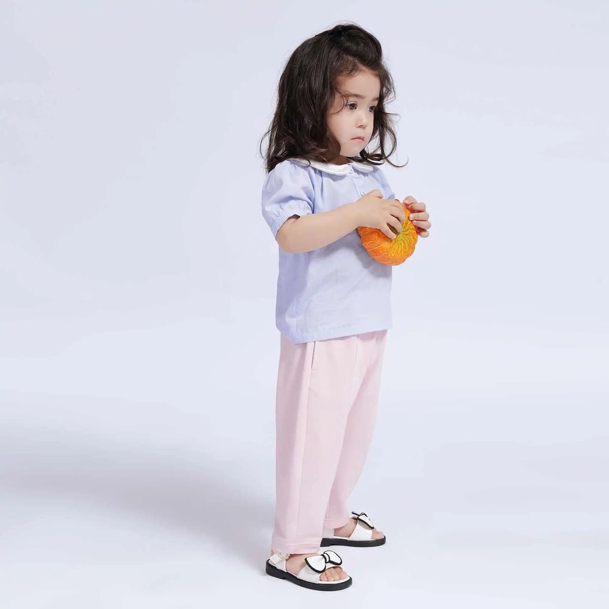 Baggy Casual Pants For Baby Girl 90 | 24M Pink 90 | 24M,51,44,40.5,68 Image