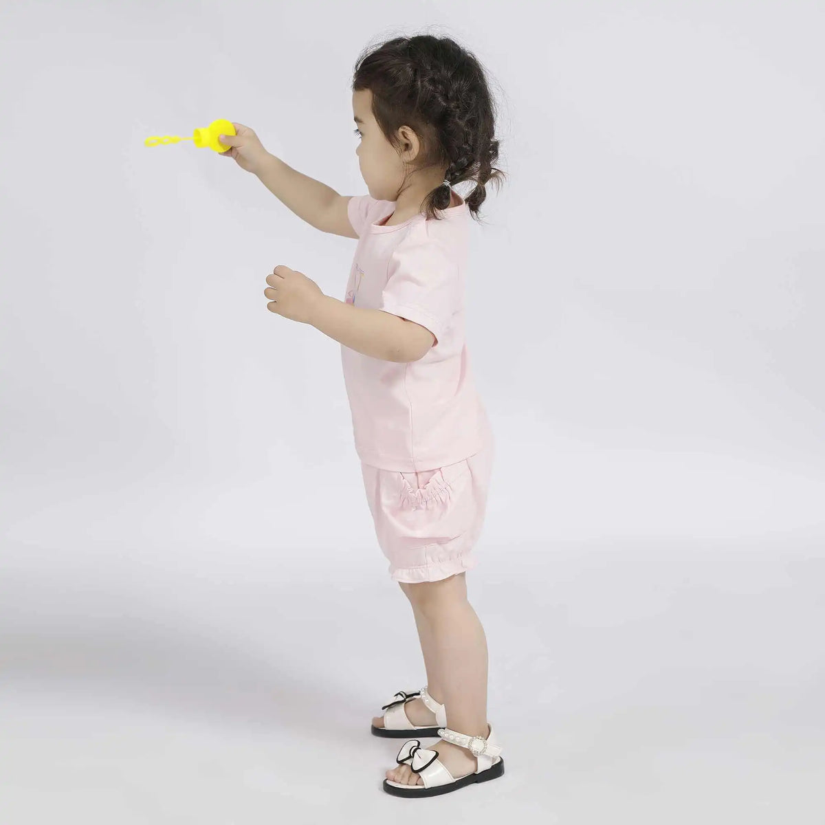 Ankle-Tied Sport Shorts For Baby Girl 90 | 24M Pink 90 | 24M,28,44,40.5,69 Image