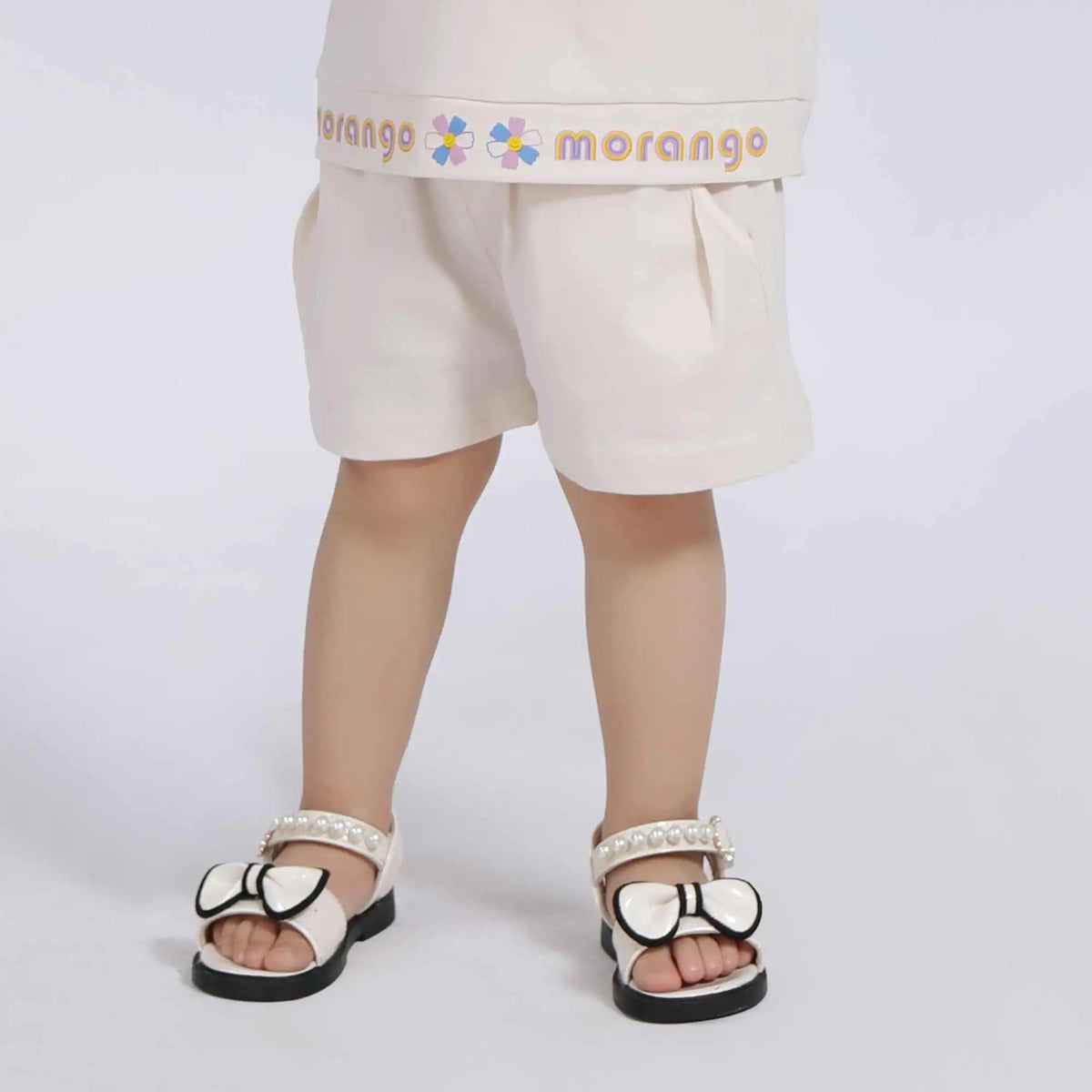 Baggy Sport Shorts For Baby Girl 66 | 6-9M Khaki 66 | 6-9M,21,40,36.6,61 Image