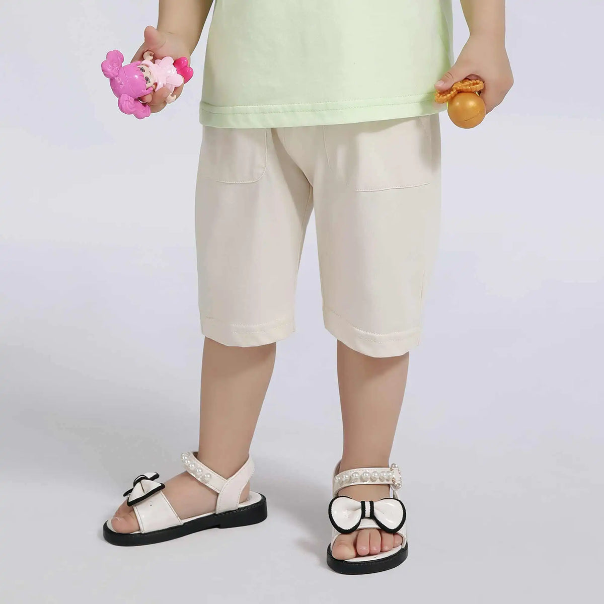 Baggy Sport Pants For Baby Girl 66 | 6-9M Khaki 66 | 6-9M,28,40,34.6,59 Image