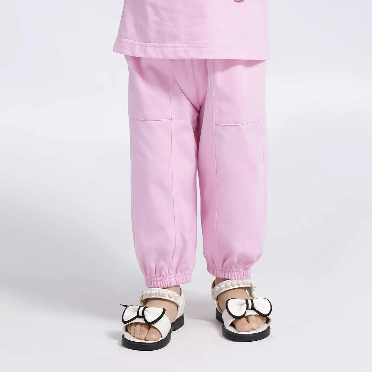 Ankle-Tied Sport Pants For Baby Girl 66 | 6-9M Pink 66 | 6-9M,39,40,35.5,59 Image