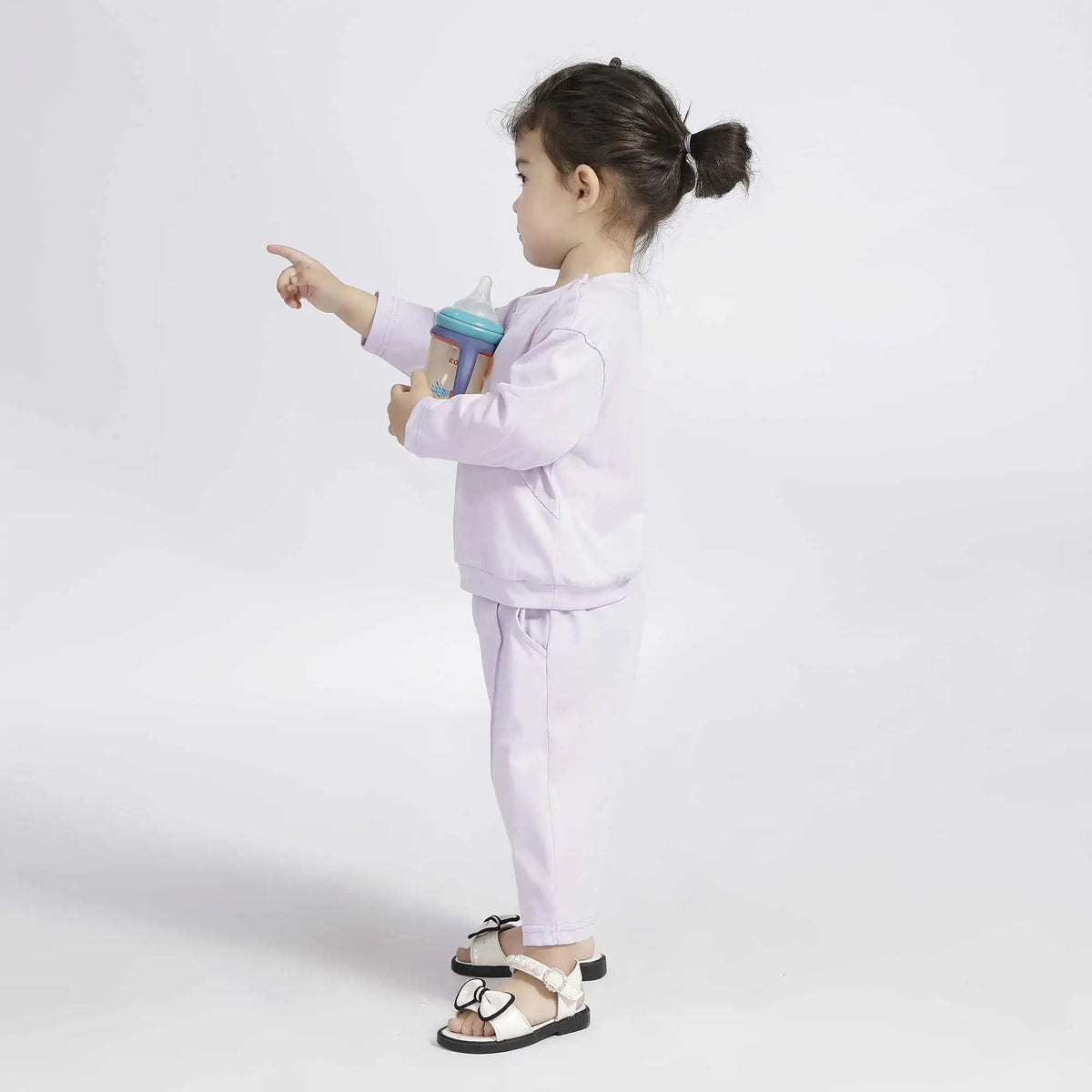 Baggy Sport Pants For Baby Girl 90 | 24M Purple 90 | 24M,46.5,44,40.5,67 Image