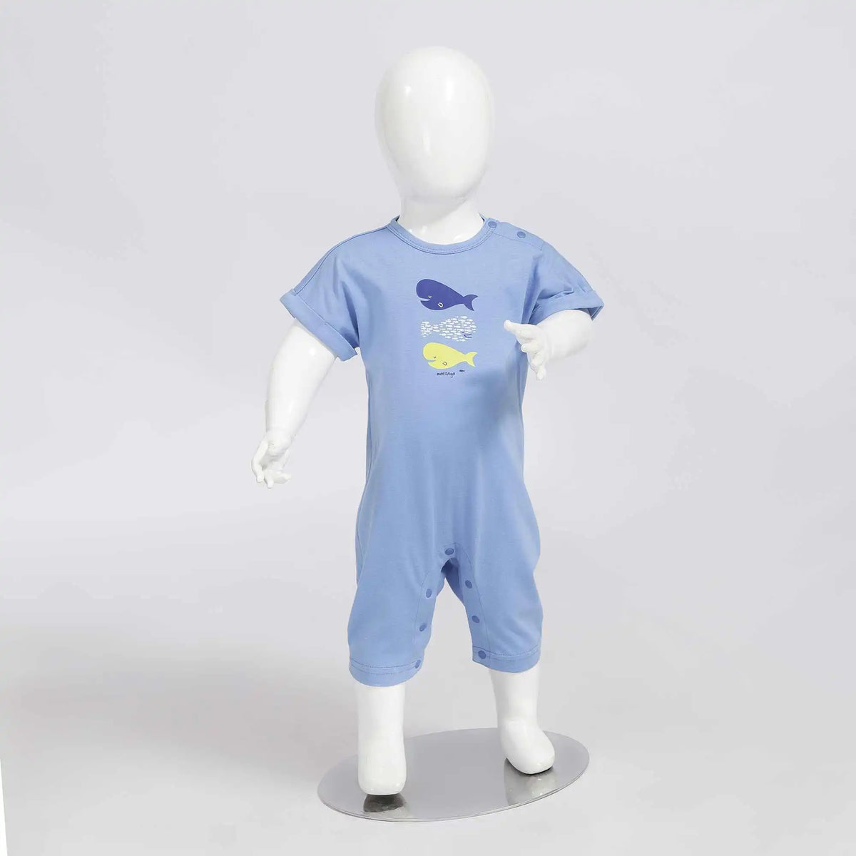 printed casual romper for baby boy image