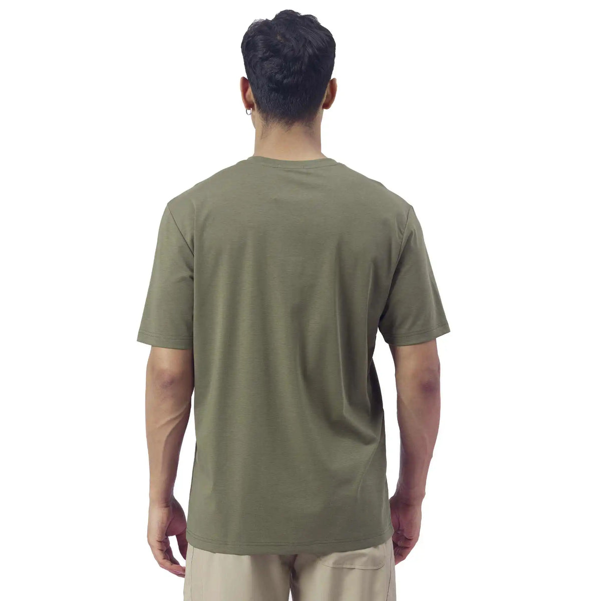 Printed Causal T.Shirt For Men L Army Green L,72,108,23, Image