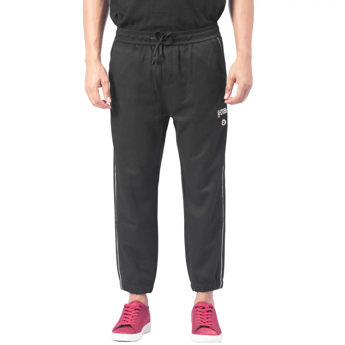 Ankle-Tied Causal Pants For Men 28 Black 28,95,72,62.5,101 Image