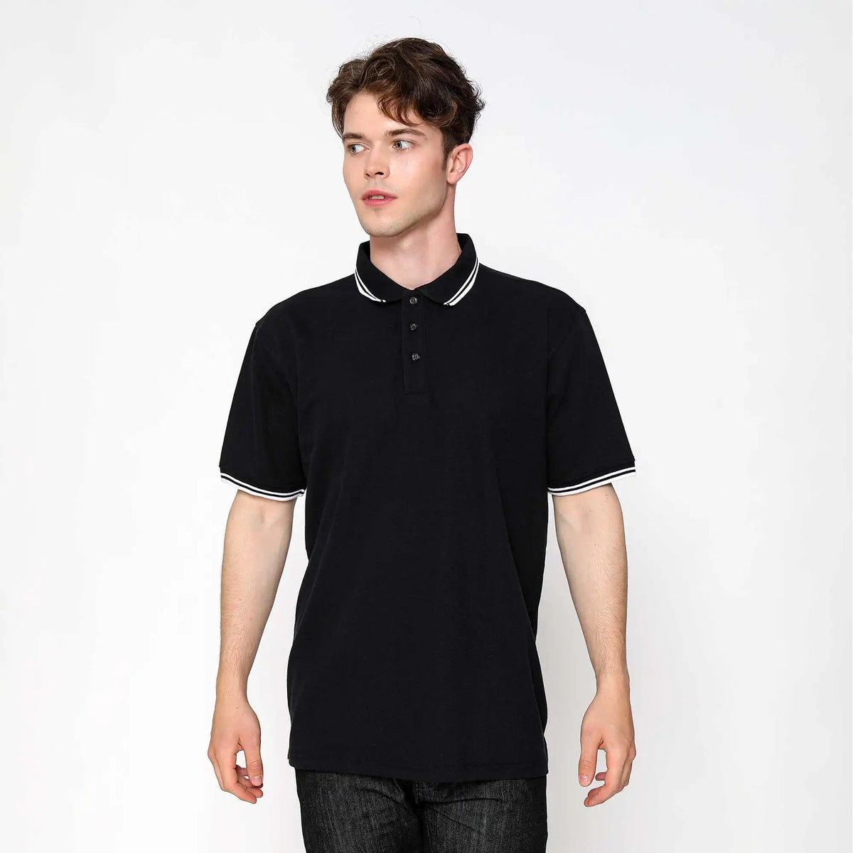 Plain Casual Polo Shirt For Men