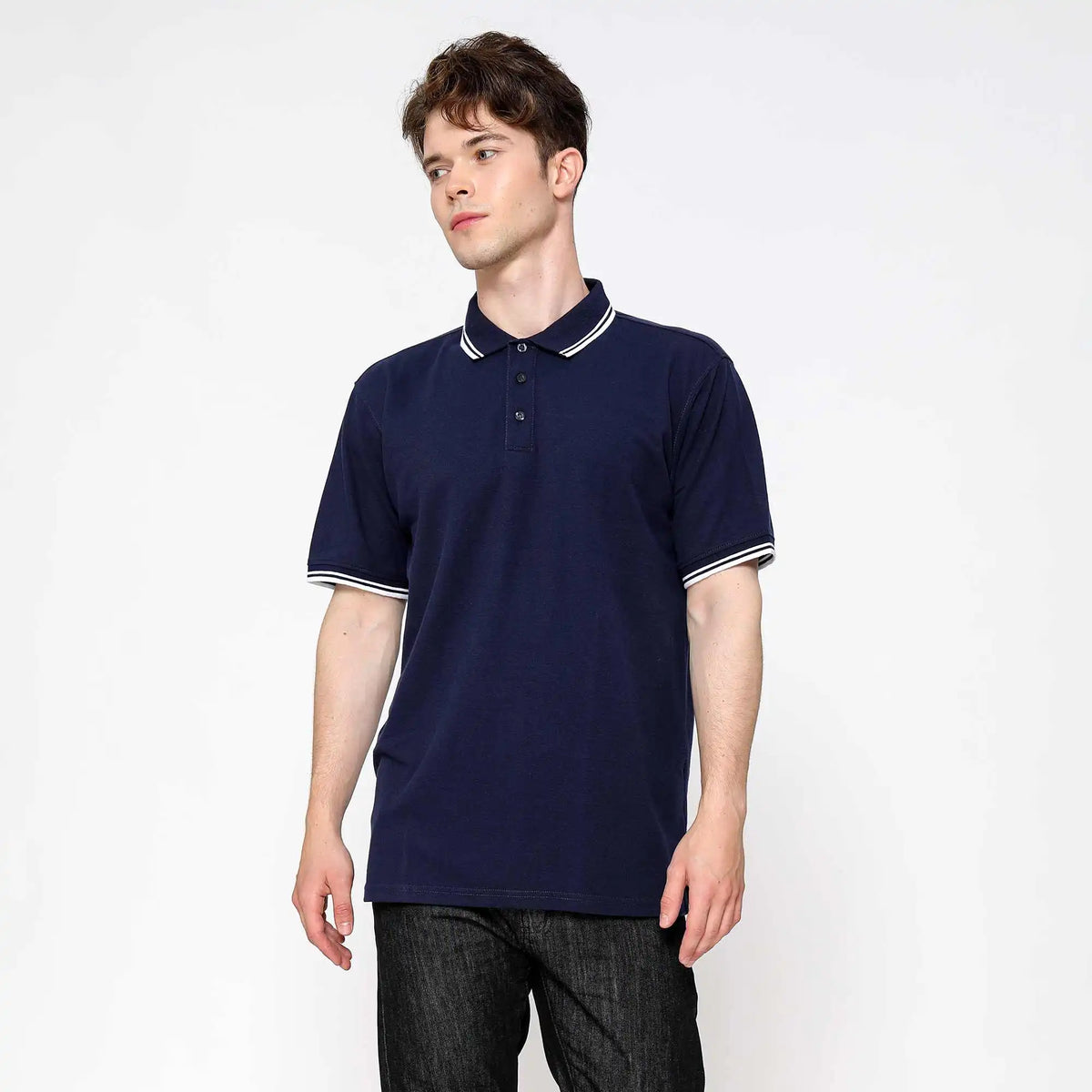 Plain Casual Polo Shirt For Men