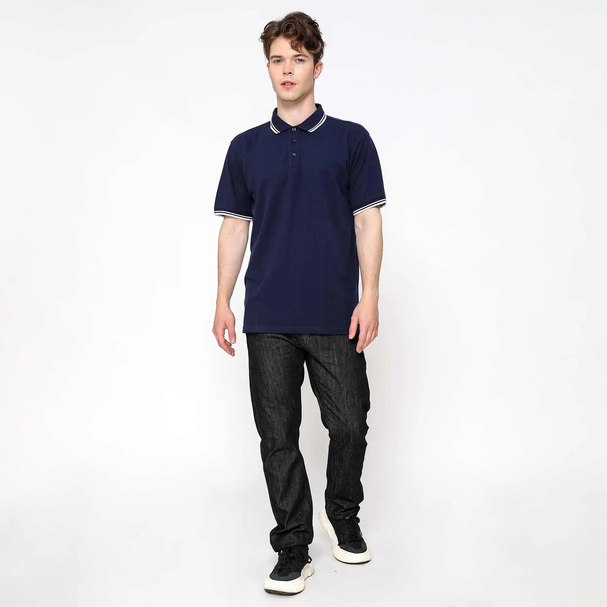 Plain Casual Polo Shirt For Men