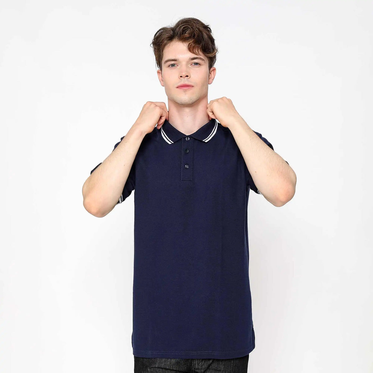 Plain Casual Polo Shirt For Men