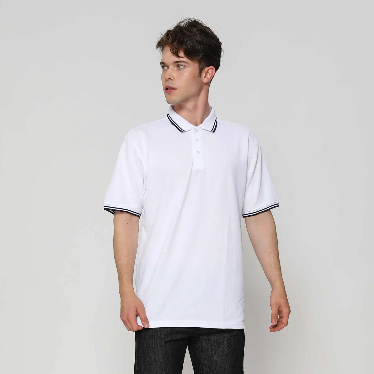 Plain Casual Polo Shirt For Men