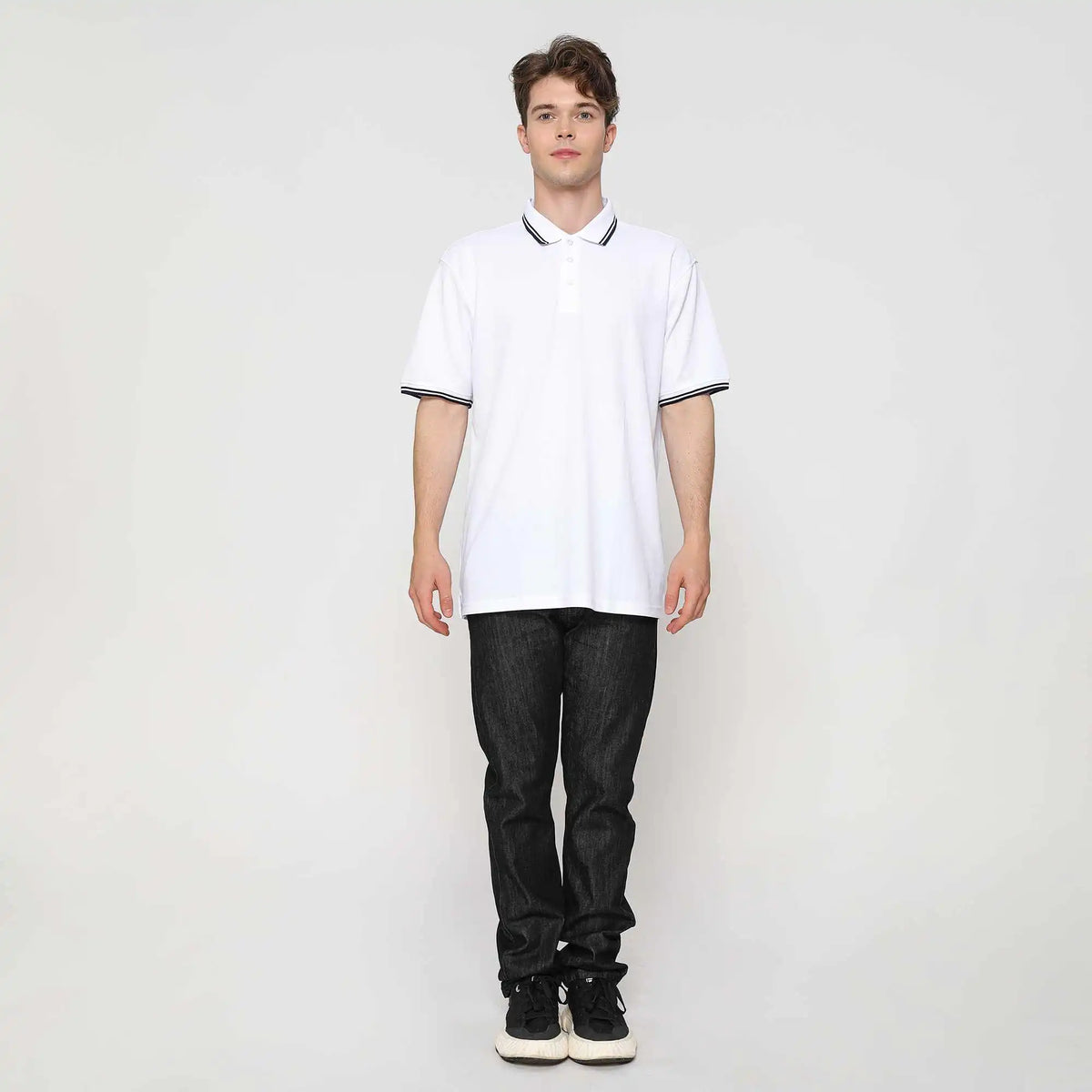 Plain Casual Polo Shirt For Men