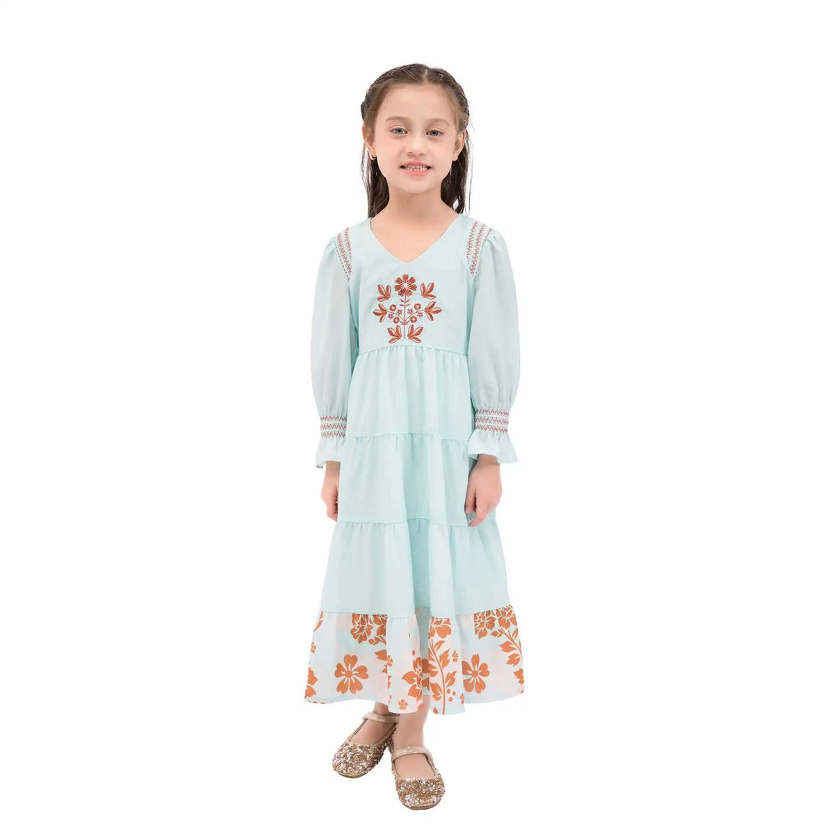 Floral Galabia For Girls