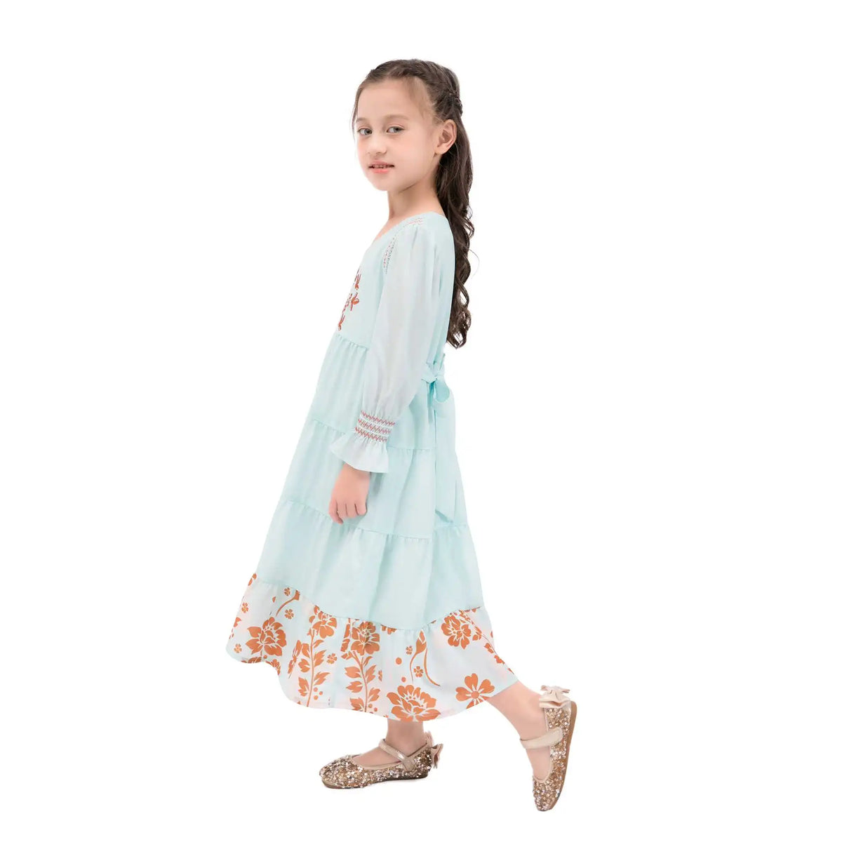 Floral Galabia For Girls