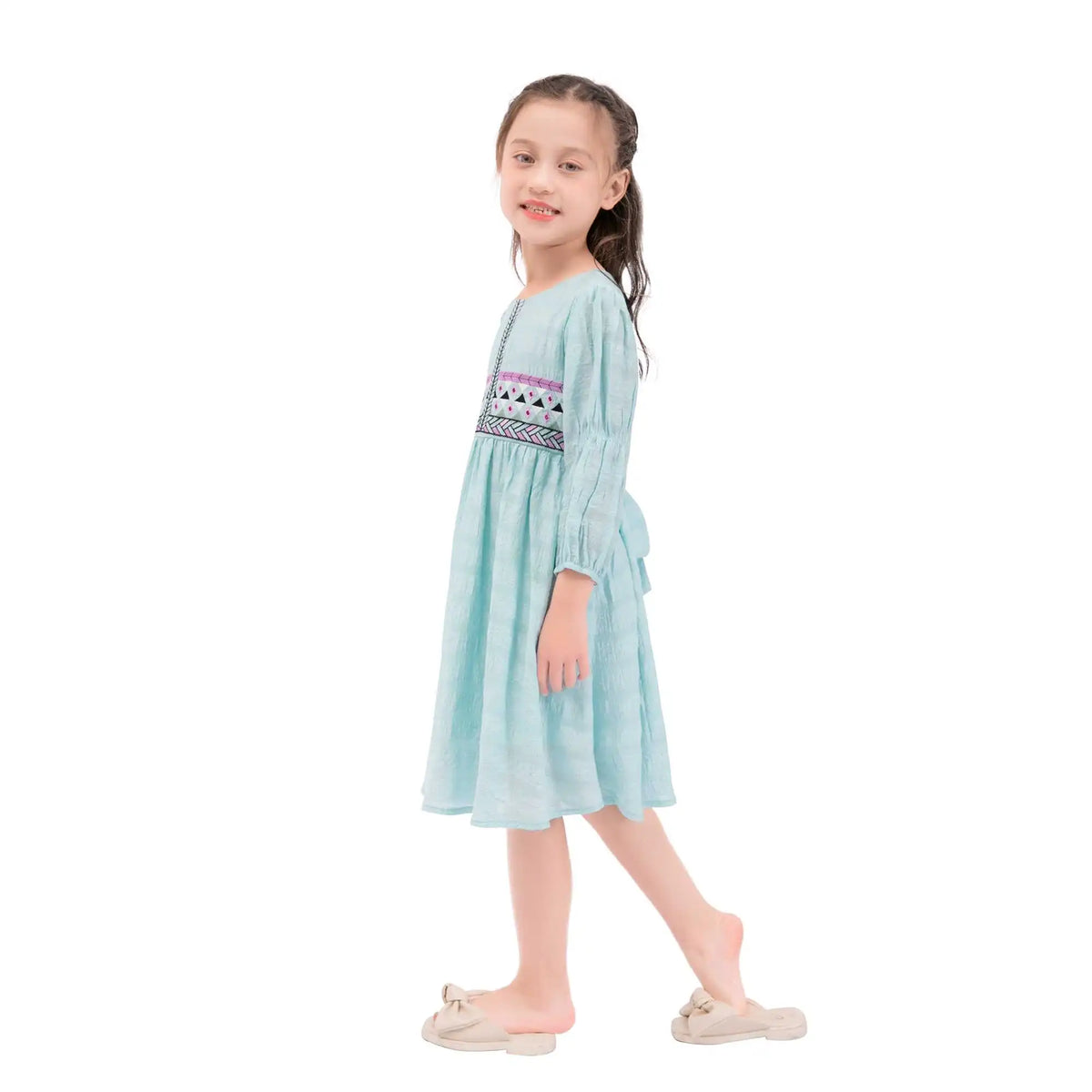 Embroidery Galabia For Girls