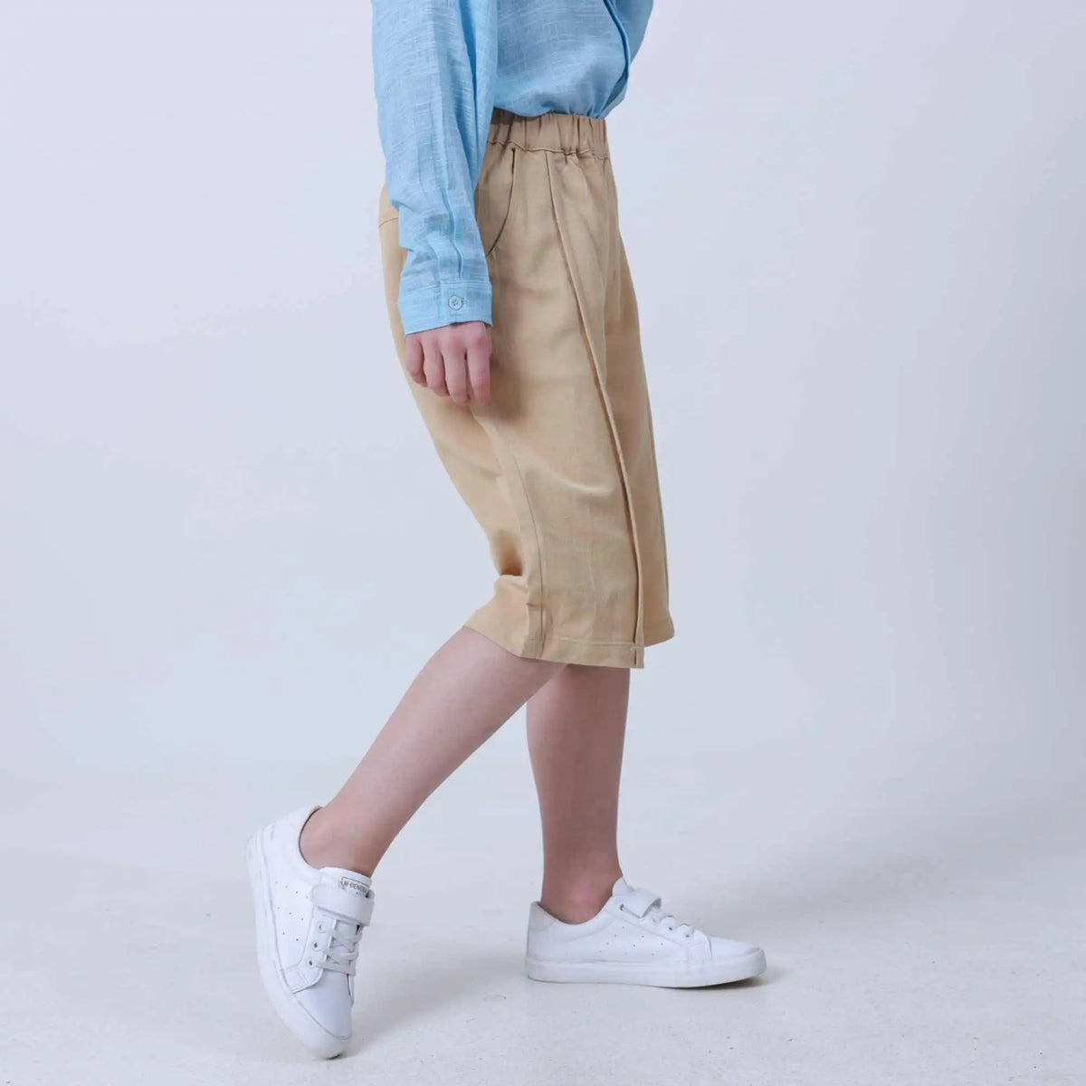 Straight-Leg Linen Shorts For Boys 140 | 8-9Y Beige 140 | 8-9Y,55.2,53,52.6,91.2 Image