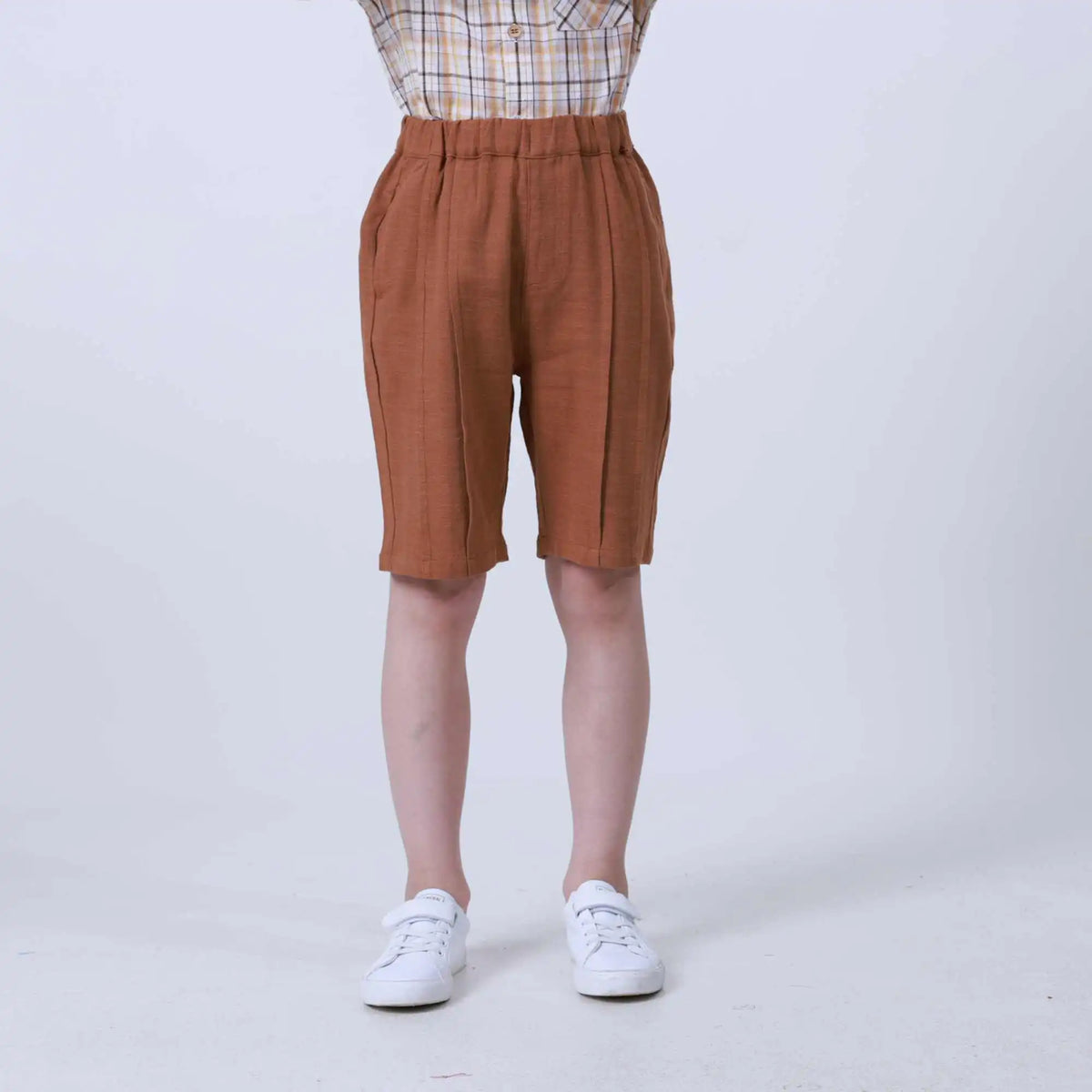 Ordinary Linen Shorts For Boys 100 | 3Y Coffee 100 | 3Y,33.5,41,38,68 Image