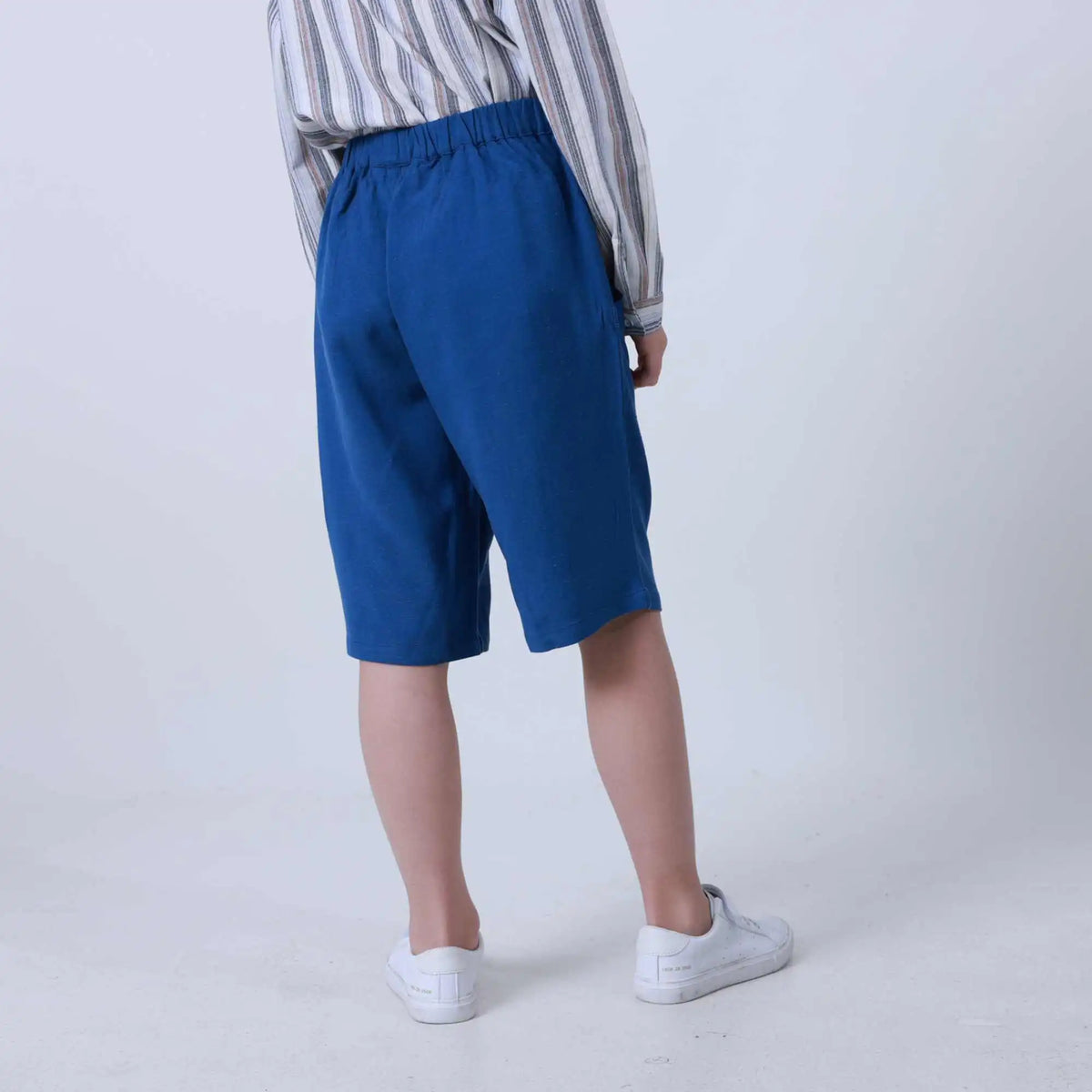 Ordinary Linen Shorts For Boys 110 | 4-5Y Blue 110 | 4-5Y,41.3,45.5,45.6,81.8 Image