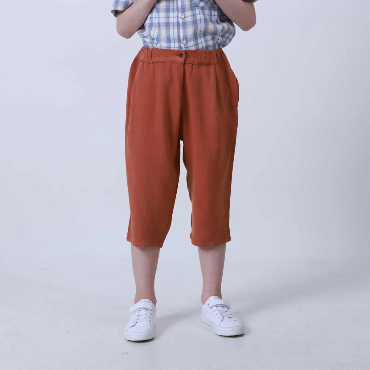 Ordinary Linen Pants For Boys 100 | 3Y Rust Red 100 | 3Y,42,47,41,81 Image