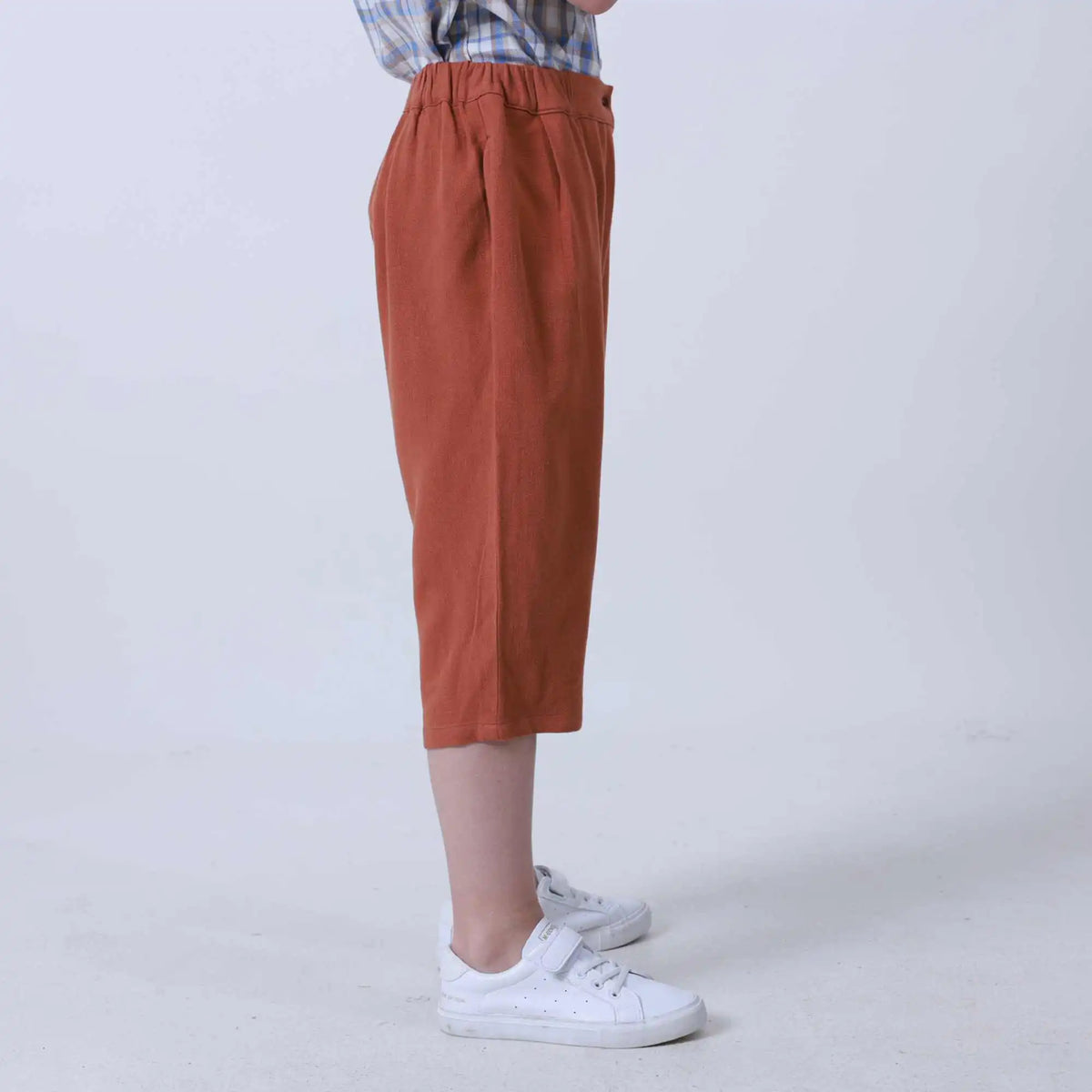 Ordinary Linen Pants For Boys 130 | 7-8Y Rust Red 130 | 7-8Y,54.6,54.5,50,95.4 Image