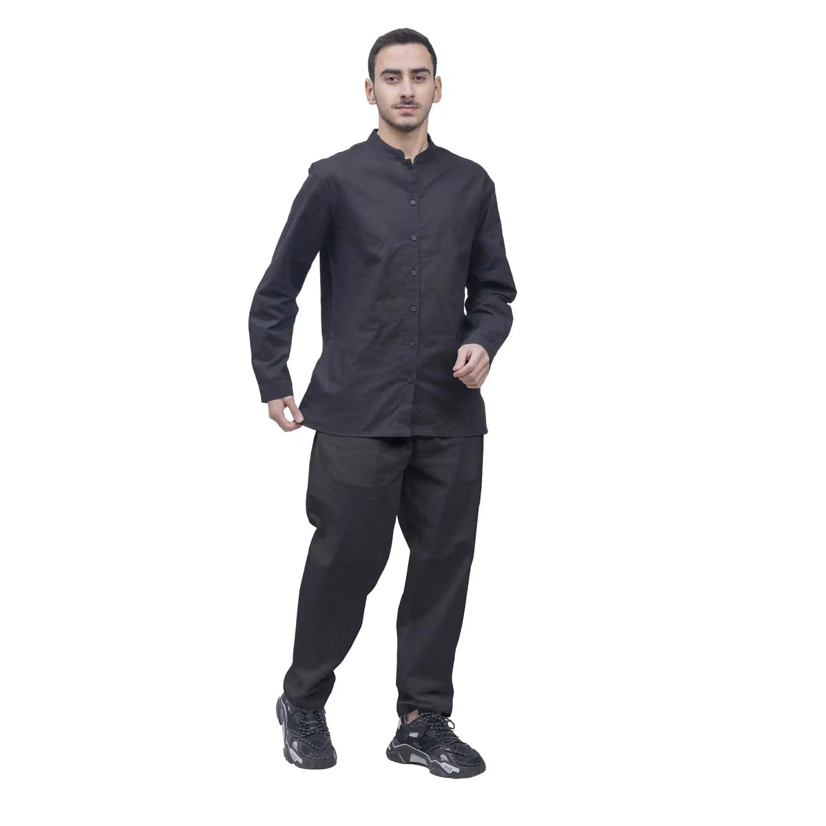 Ordinary Linen Pants For Man 30 Black 30,102,74,70,112 Image