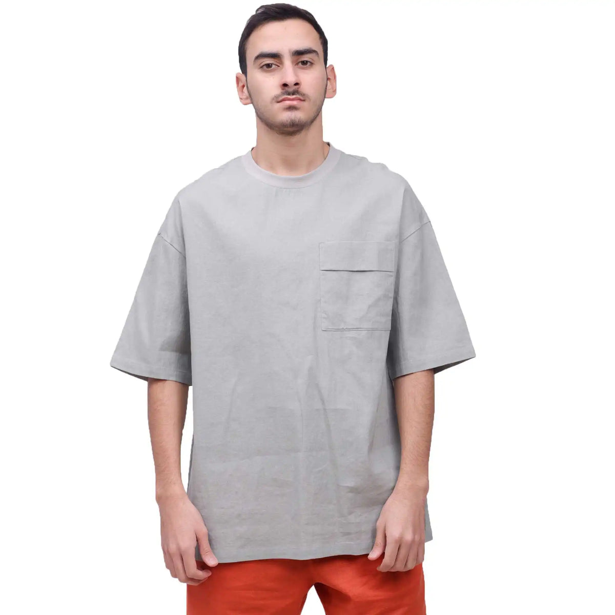 Plain Linen Blouse For Man