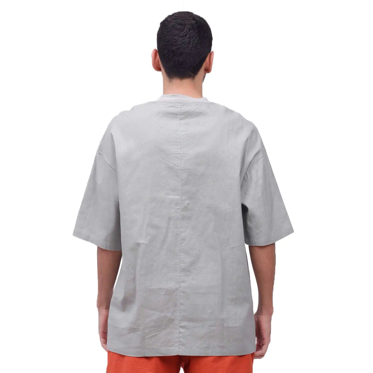 Plain Linen Blouse For Man