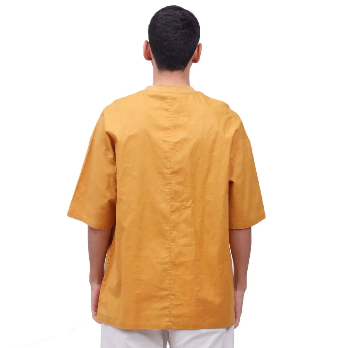 Plain Linen Blouse For Man