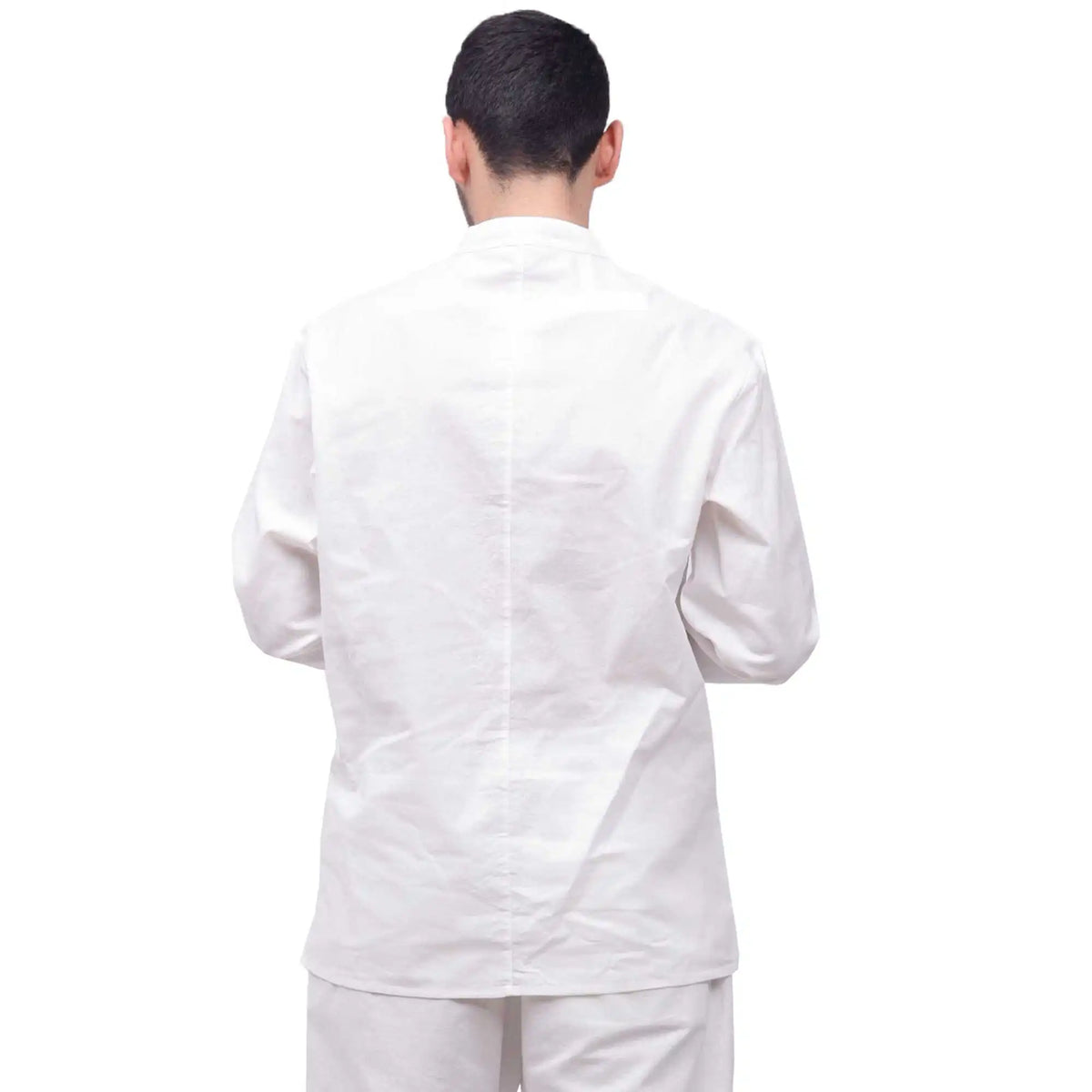 plain linen shirt for man image