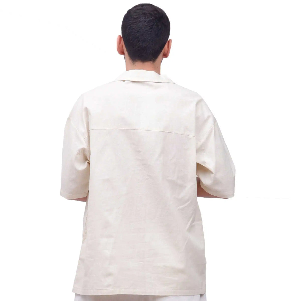 plain linen shirt for man image