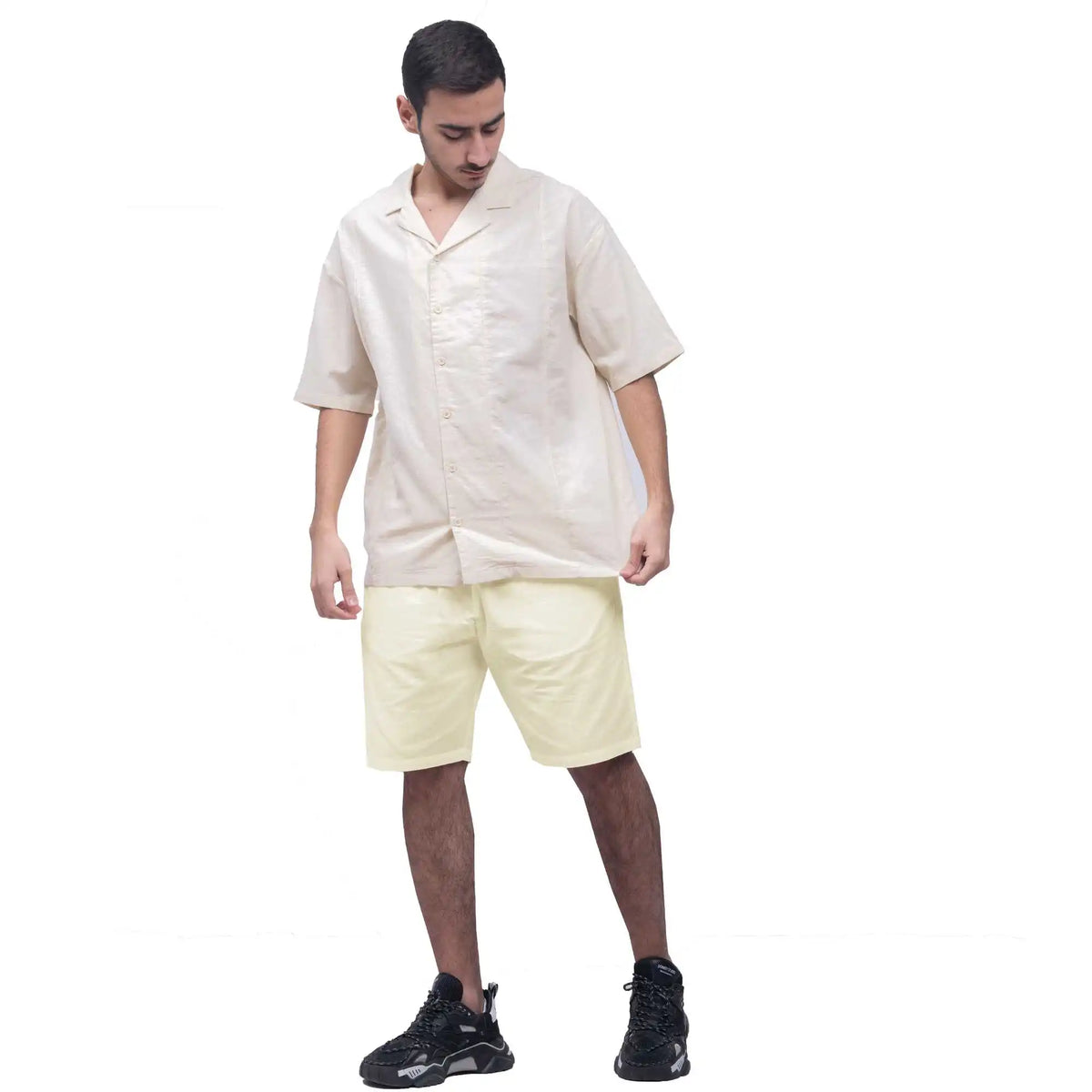 plain linen shirt for man image