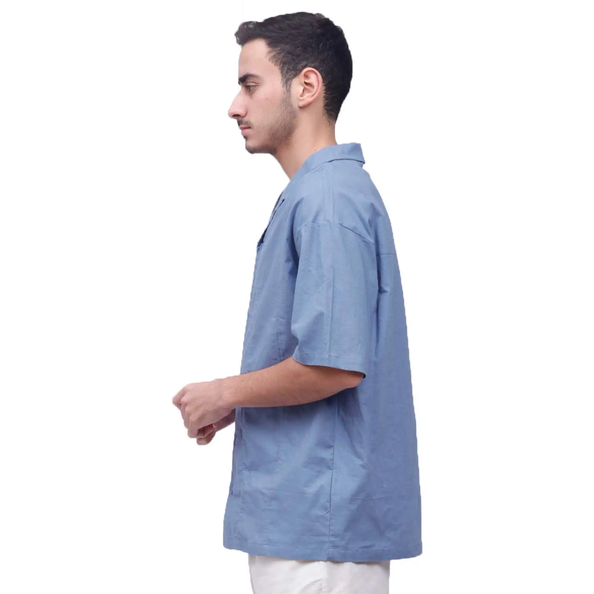 plain linen shirt for man image