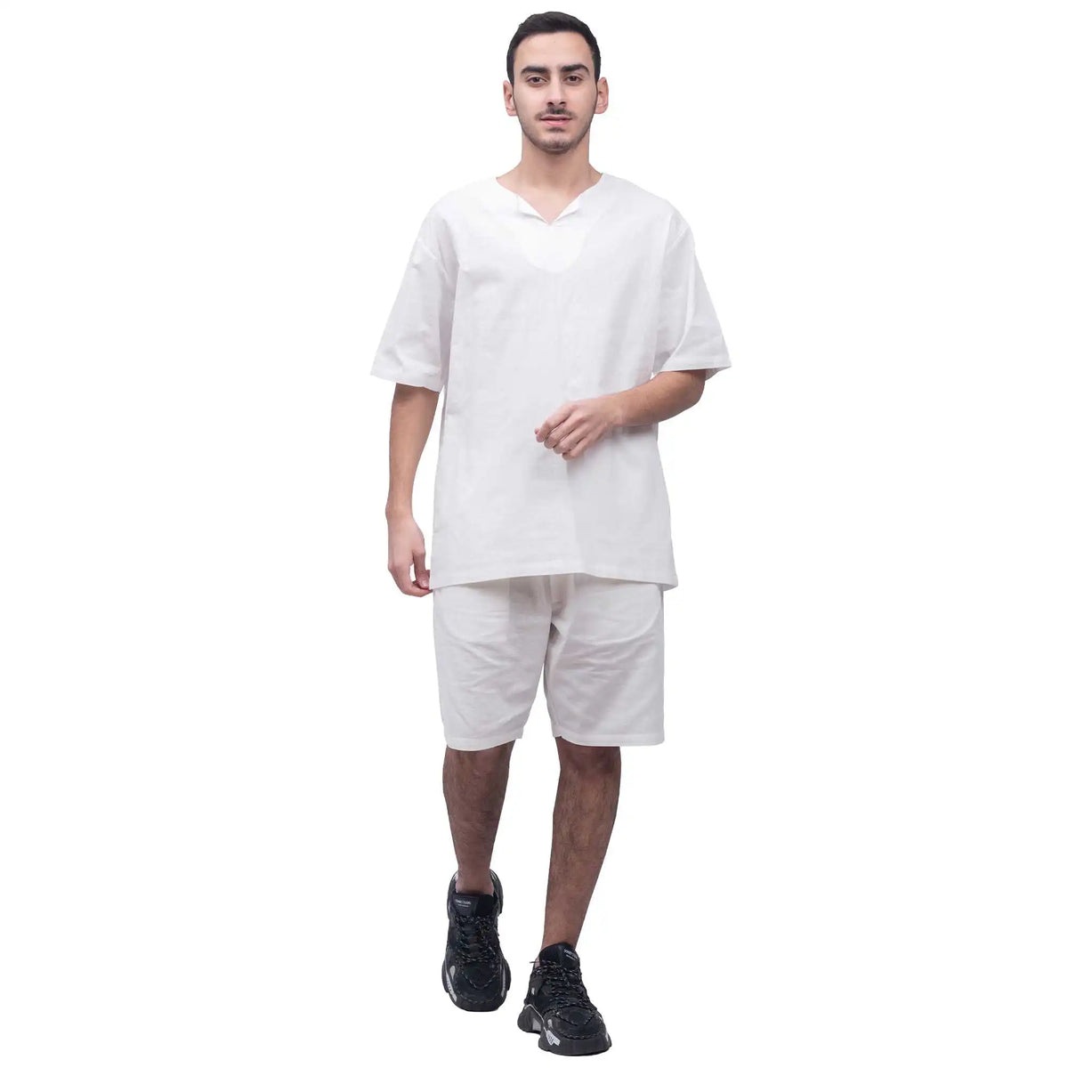 ordinary linen shorts for man image