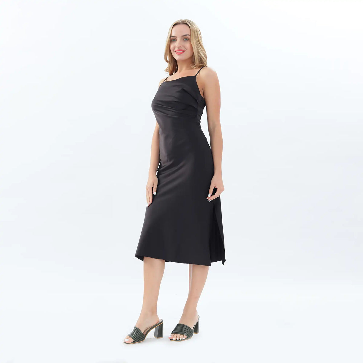 plain basic dress for women image