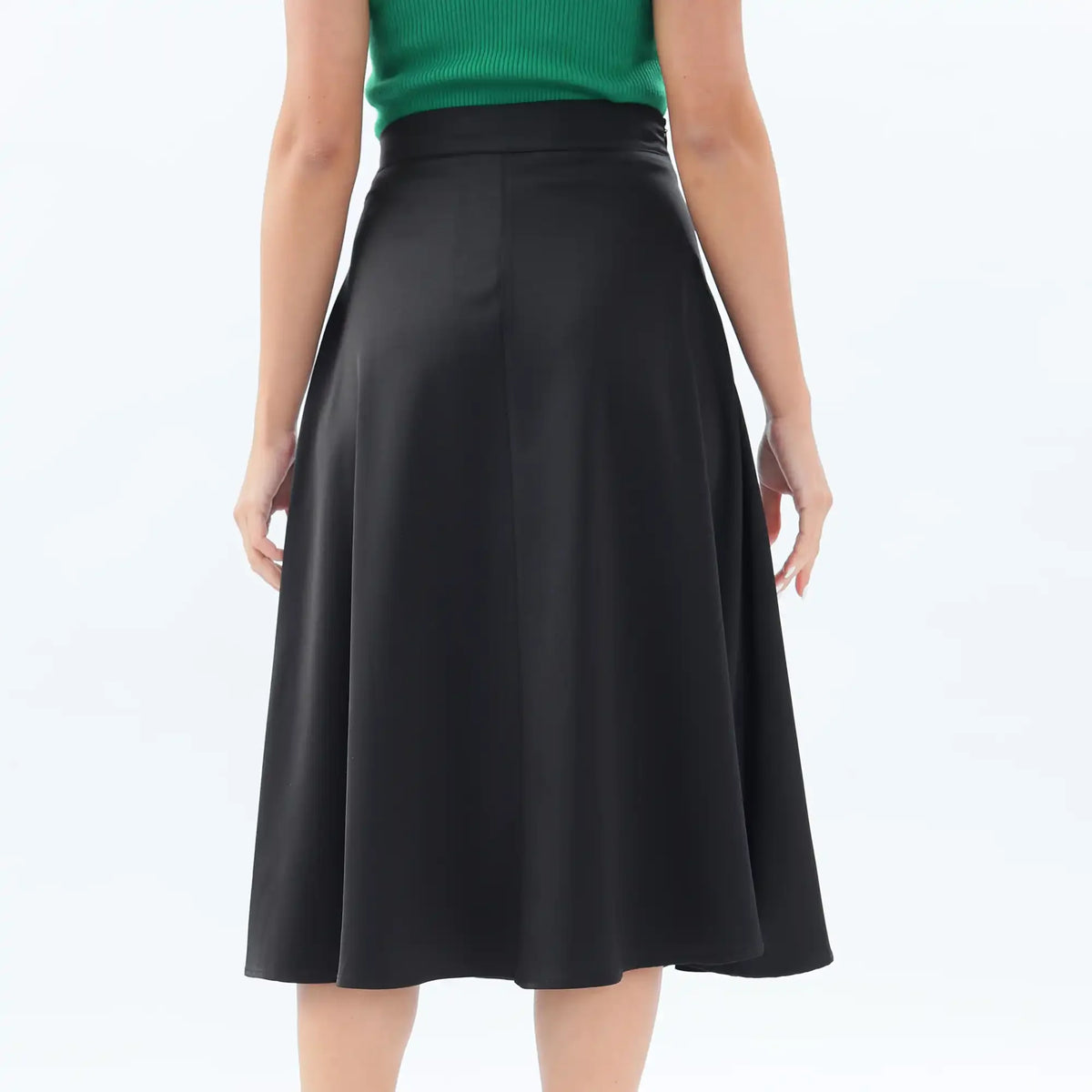 Kalush Basic Skirt For Women M Black M,78,70,, Image