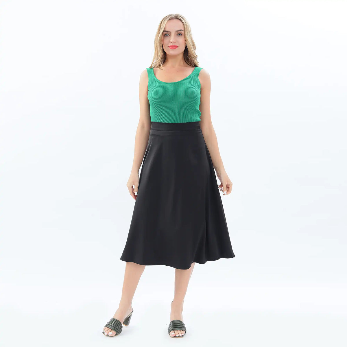 Kalush Basic Skirt For Women L Black L,79,74,, Image