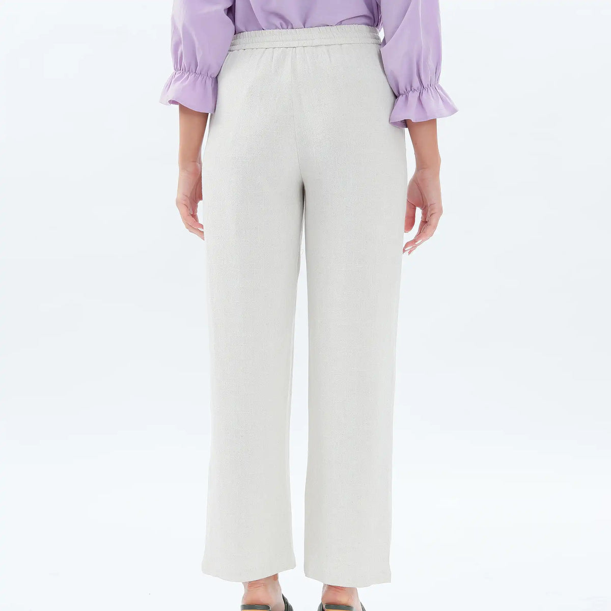 wide leg linen pants for women image