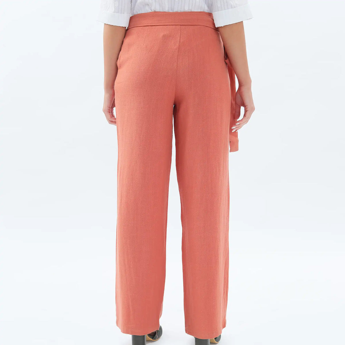 wide leg linen pants for women image