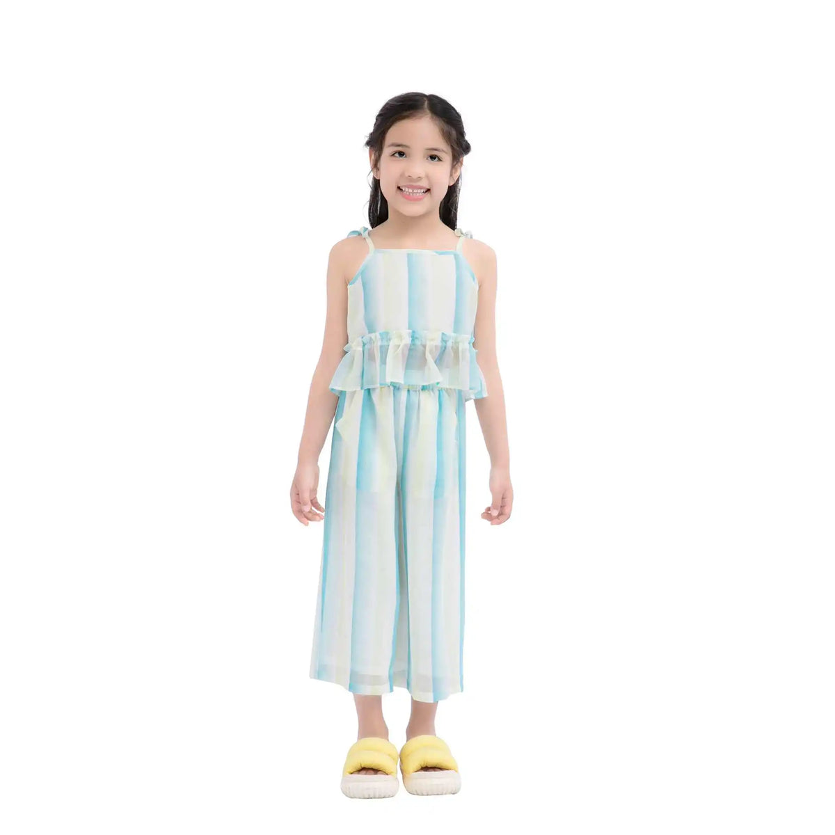 Printed Casual Blouse For Girls 120 | 5-6Y Light Blue 120 | 5-6Y,33,66.8,, Image