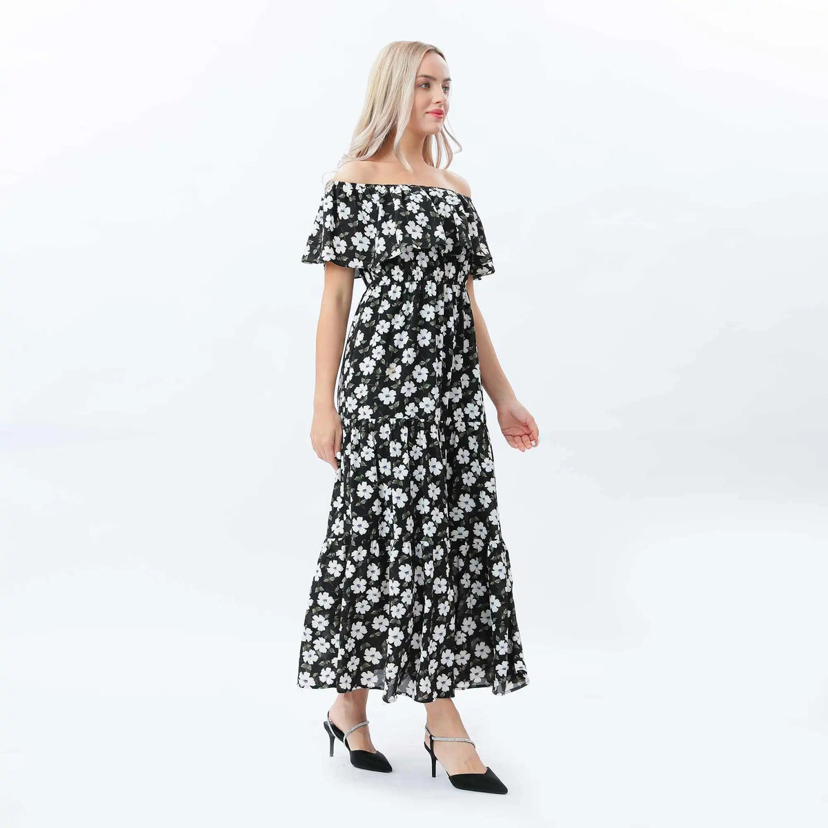 floral fashion dress for women image