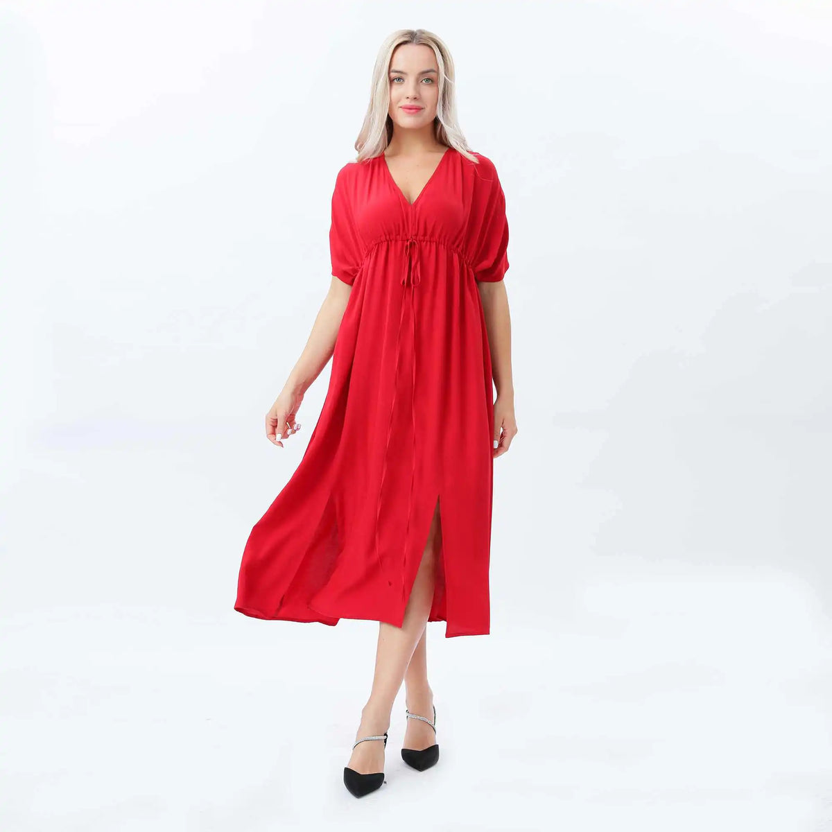 plain fashion dress for women image