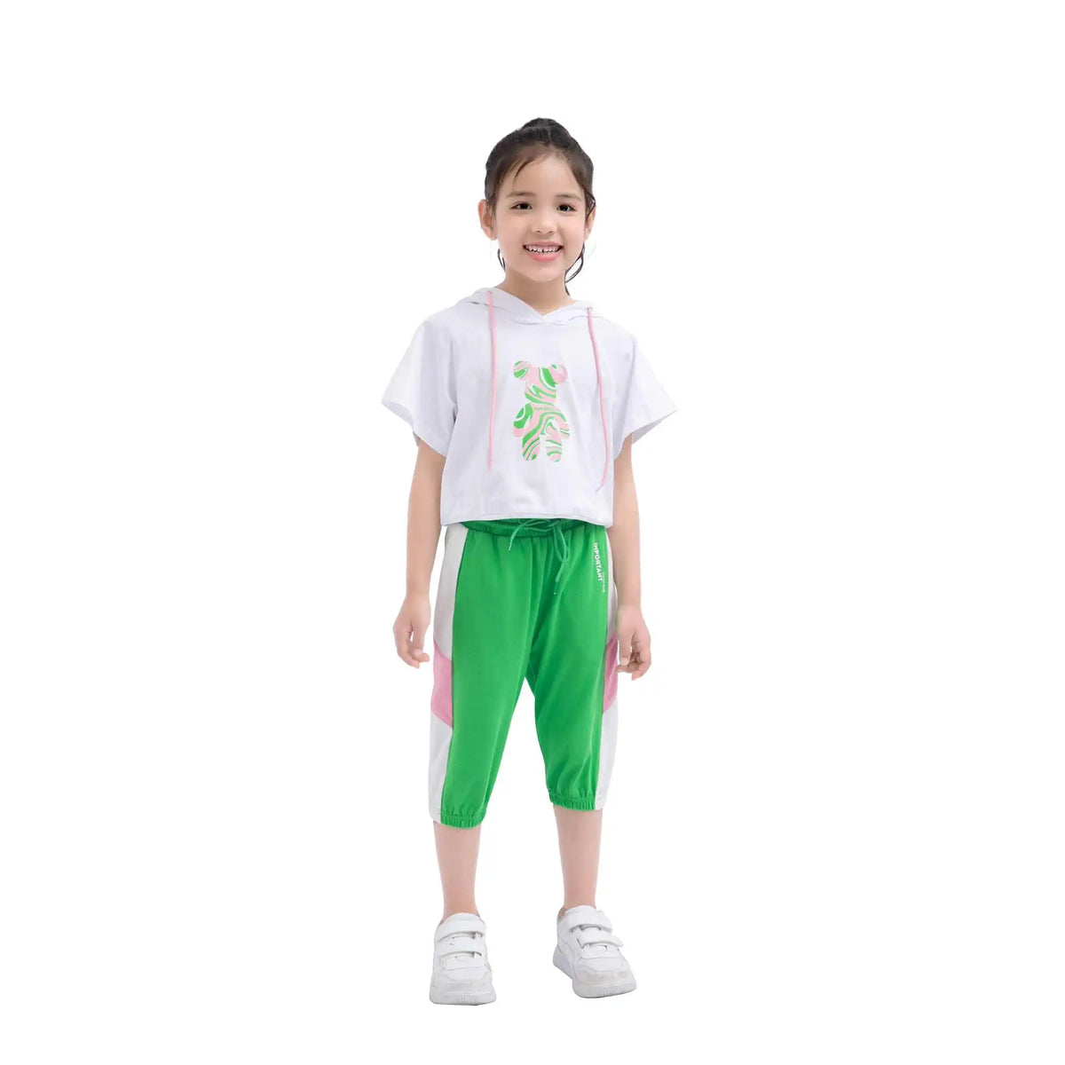 printed sport t shirt for girls image