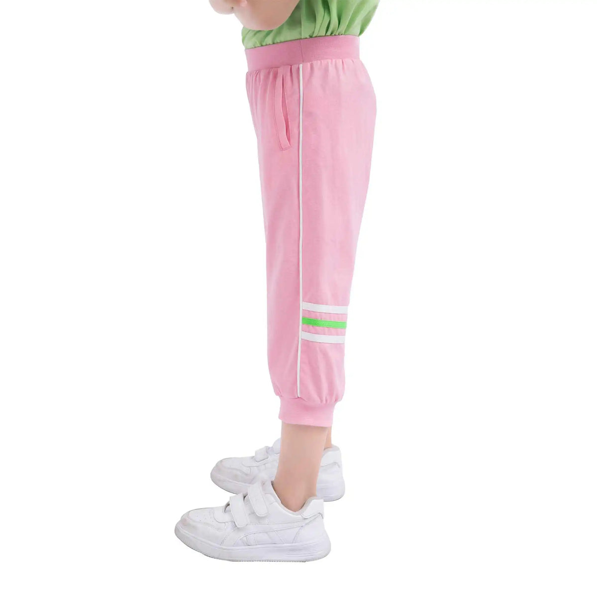 Ankle-Tied Sport Pants For Girls 130 | 7-8Y Pink 130 | 7-8Y,62,52,48.1,79 Image