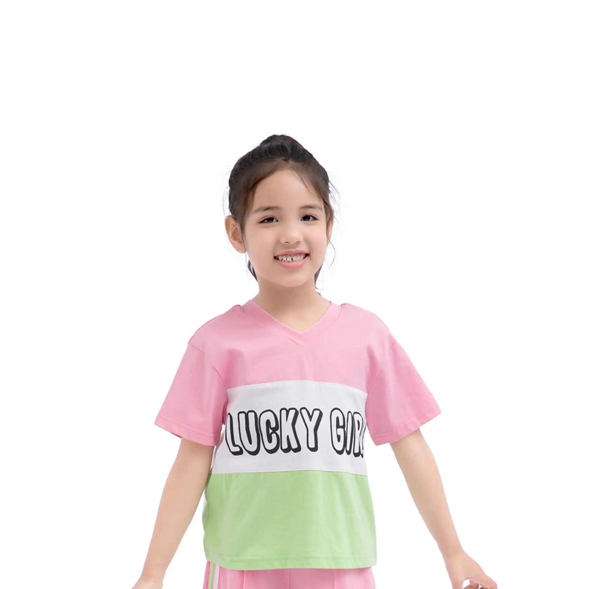 printed sport t shirt for girls image